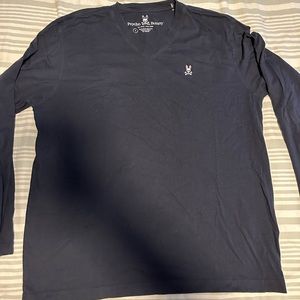 Psycho Bunny Long Sleeve V-Neck Shirt